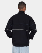 Mens Between Chaos & Calm Quarter Zip Fleece Jumper