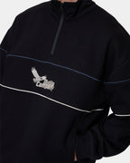 Mens Between Chaos & Calm Quarter Zip Fleece Jumper