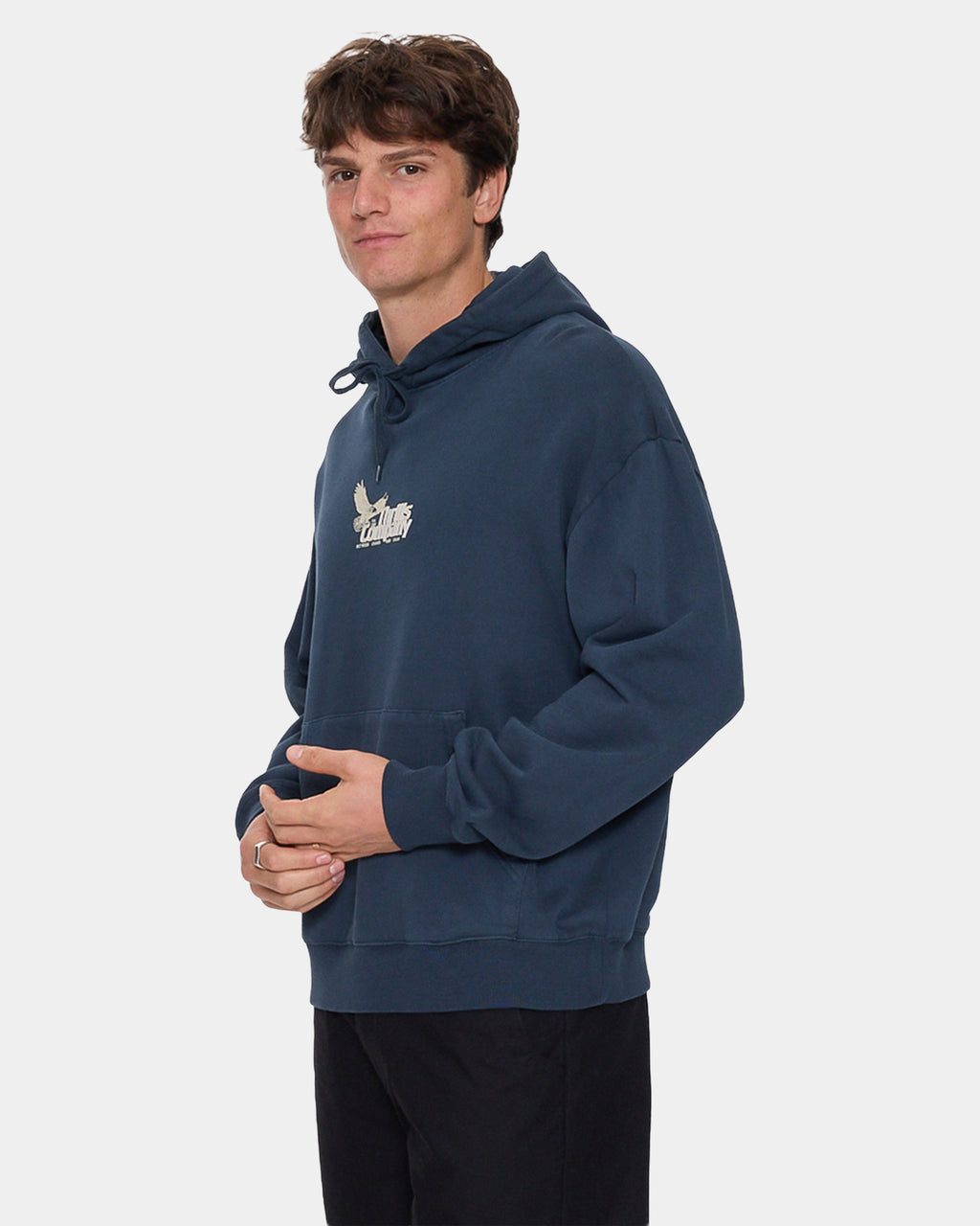 Mens Between Chaos & Calm Slouch Pullover Hoodie