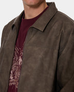 Mens Deep In The Heart Of Byron Leather Jacket