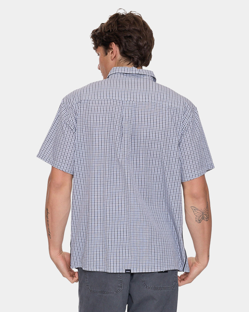 Mens Heavy Voltage Cropped Short Sleeve Shirt