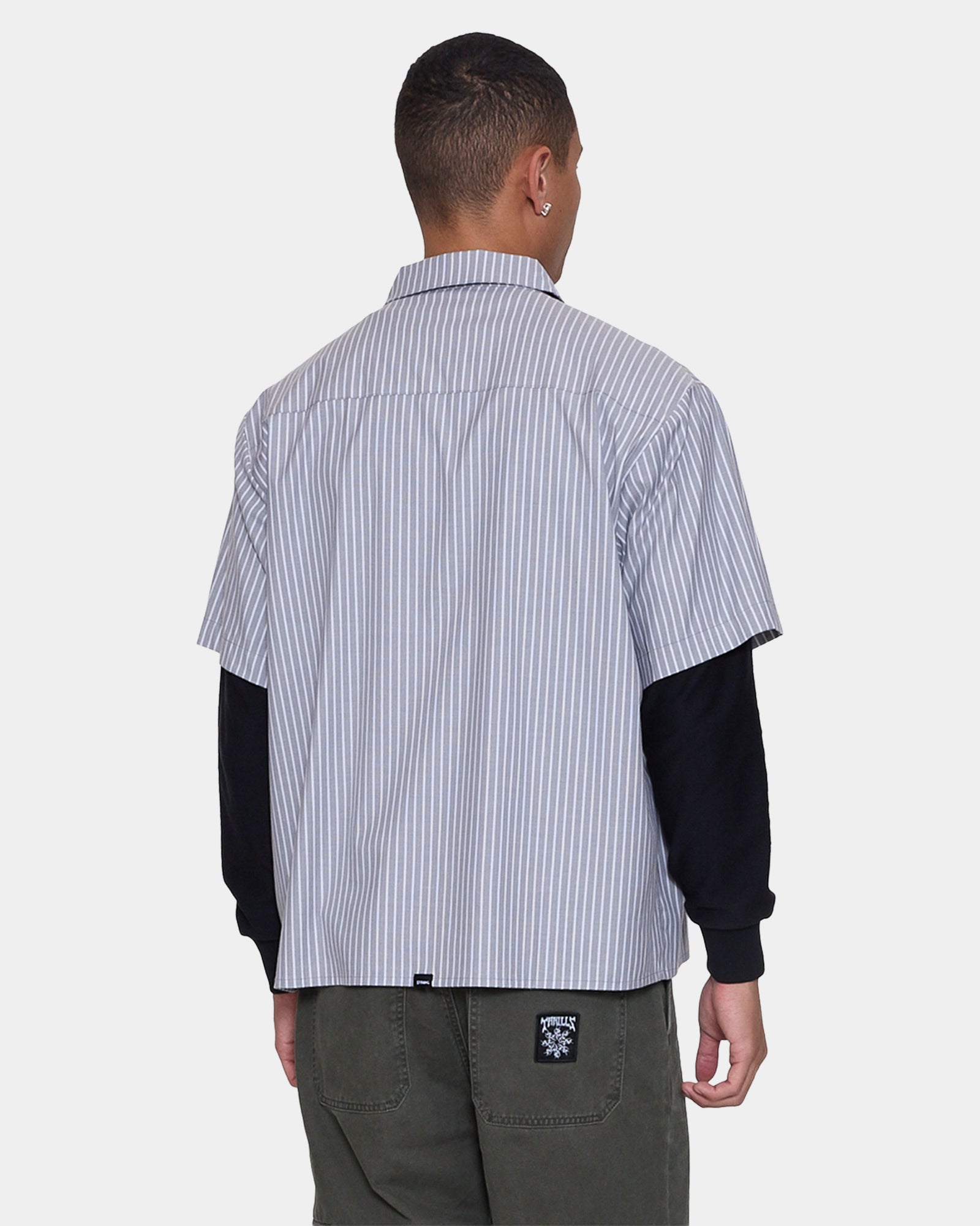 Mens Web Of Deceit Cropped Short Sleeve Shirt