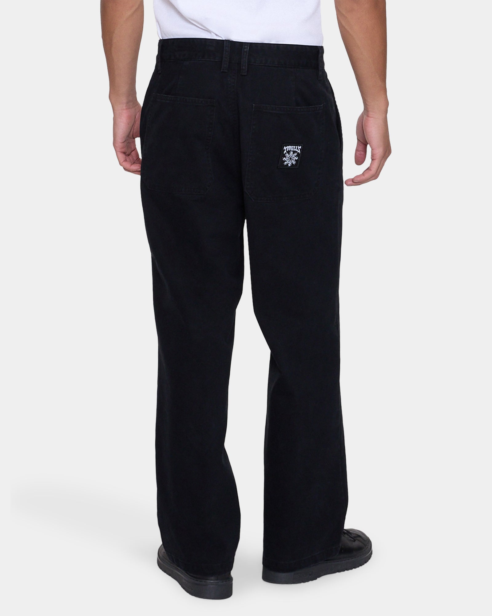 Mens Stagger Big Slacker Cropped Pants