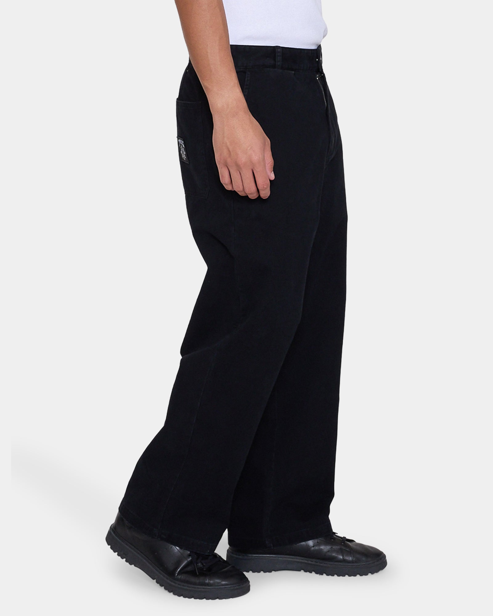 Mens Stagger Big Slacker Cropped Pants