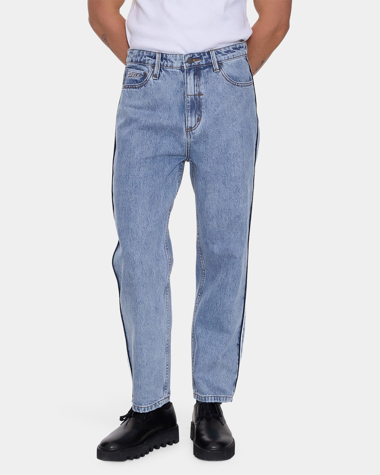 Mens Heavy Voltage Slacker Relaxed Denim Jeans