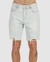 MENS DESTROYED BONES DENIM SHORTS