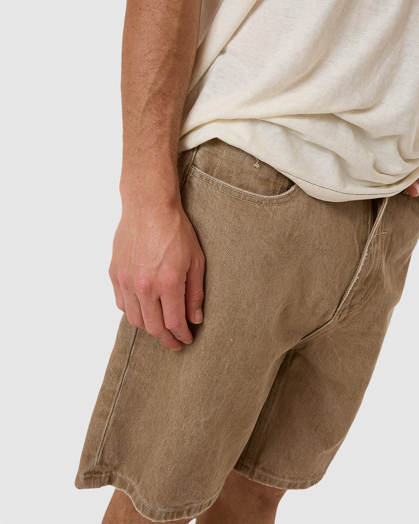 MENS SLACKER DENIM SHORTS