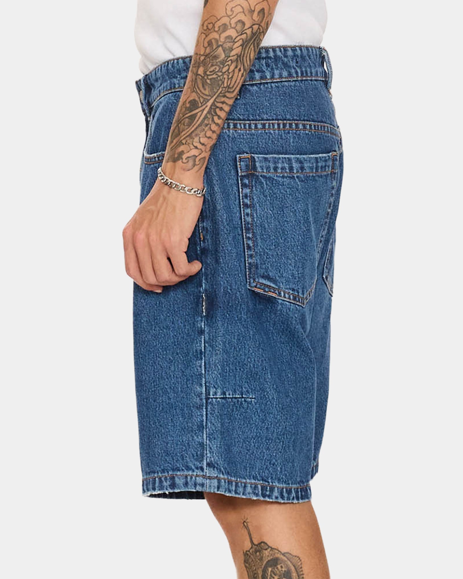 Mens Slacker Denim Shorts