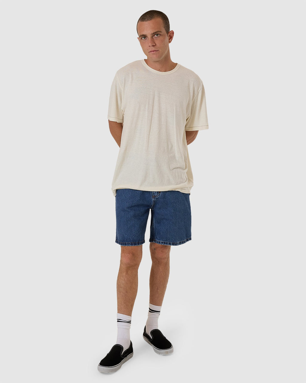 MENS SLACKER DENIM SHORTS