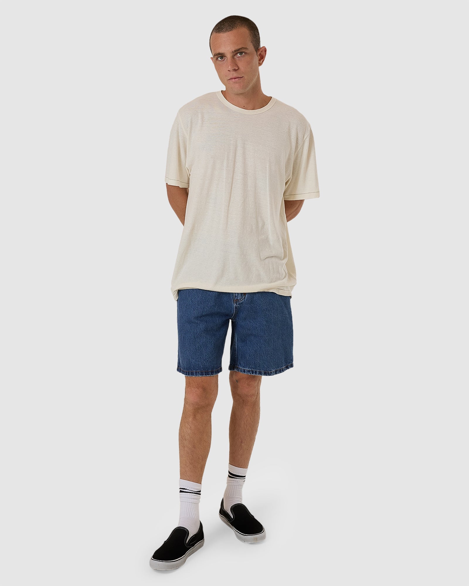 MENS SLACKER DENIM SHORTS