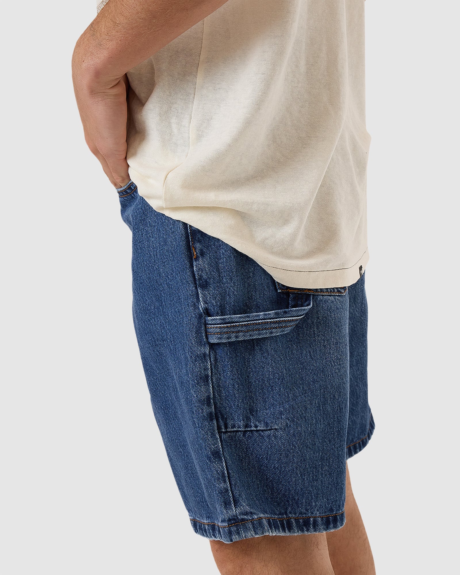 MENS SLACKER DENIM SHORTS