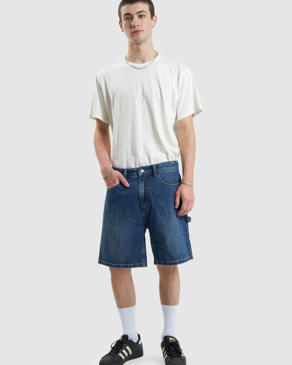 MENS SLACKER DENIM SHORTS