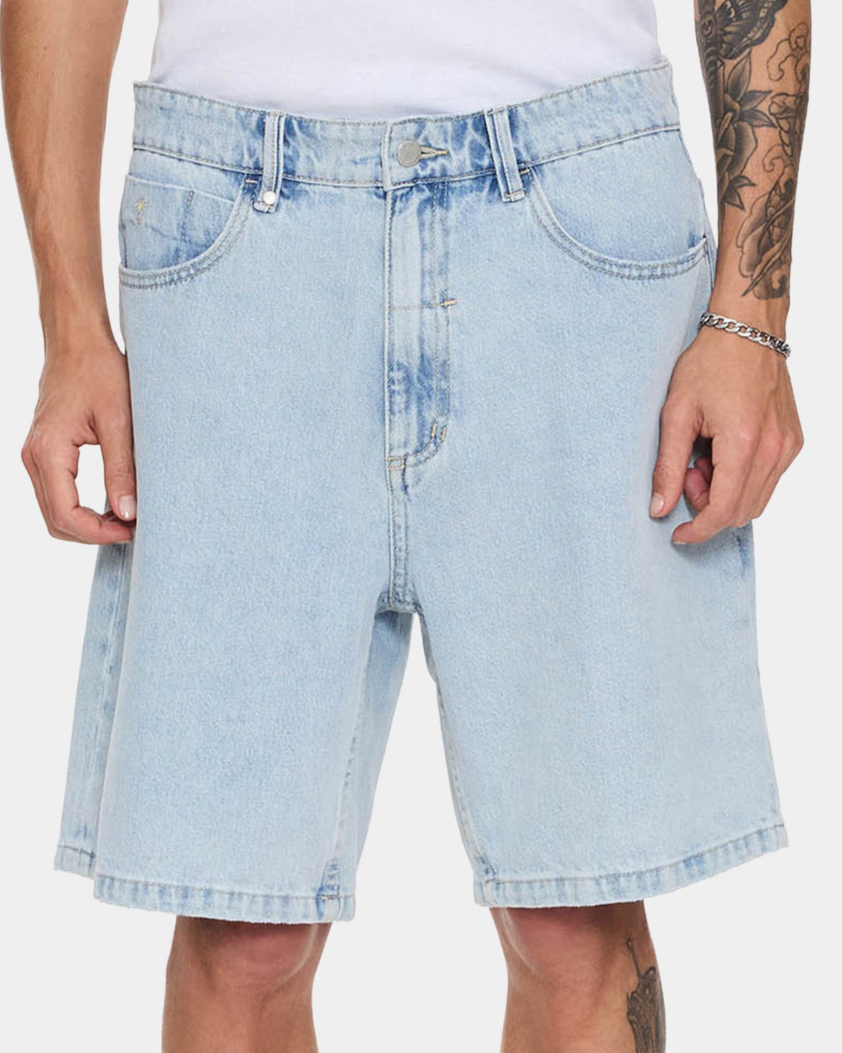 Mens Slacker Denim Shorts