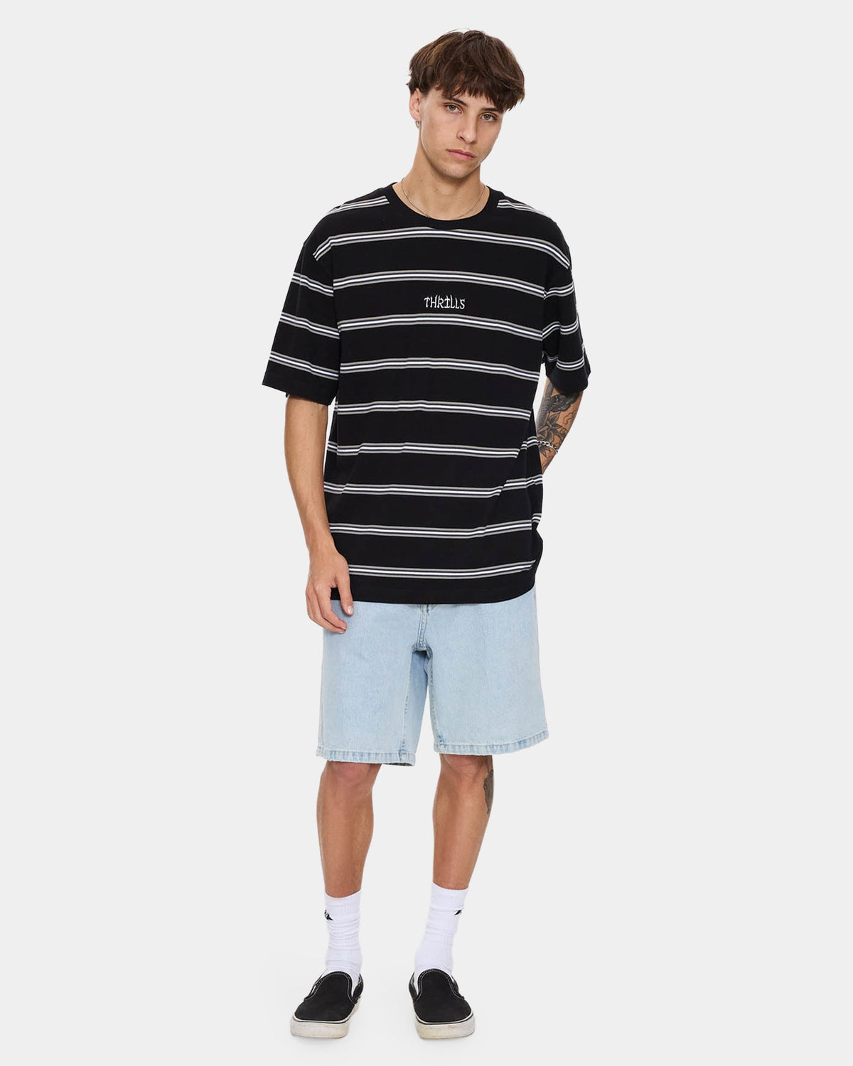 Mens Slacker Denim Shorts
