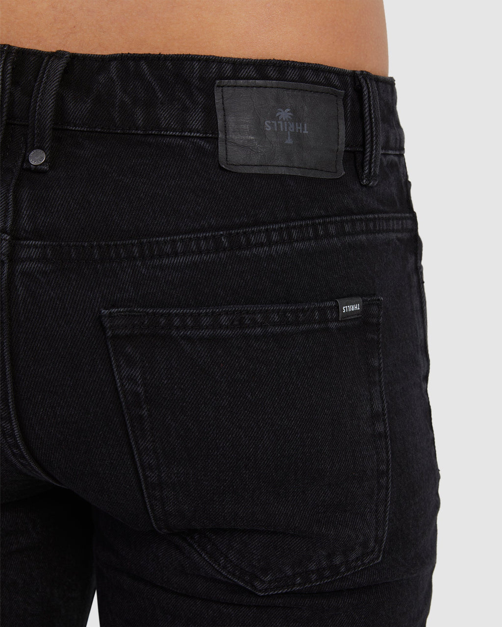MENS CHOPPED HEM DENIM SHORTS
