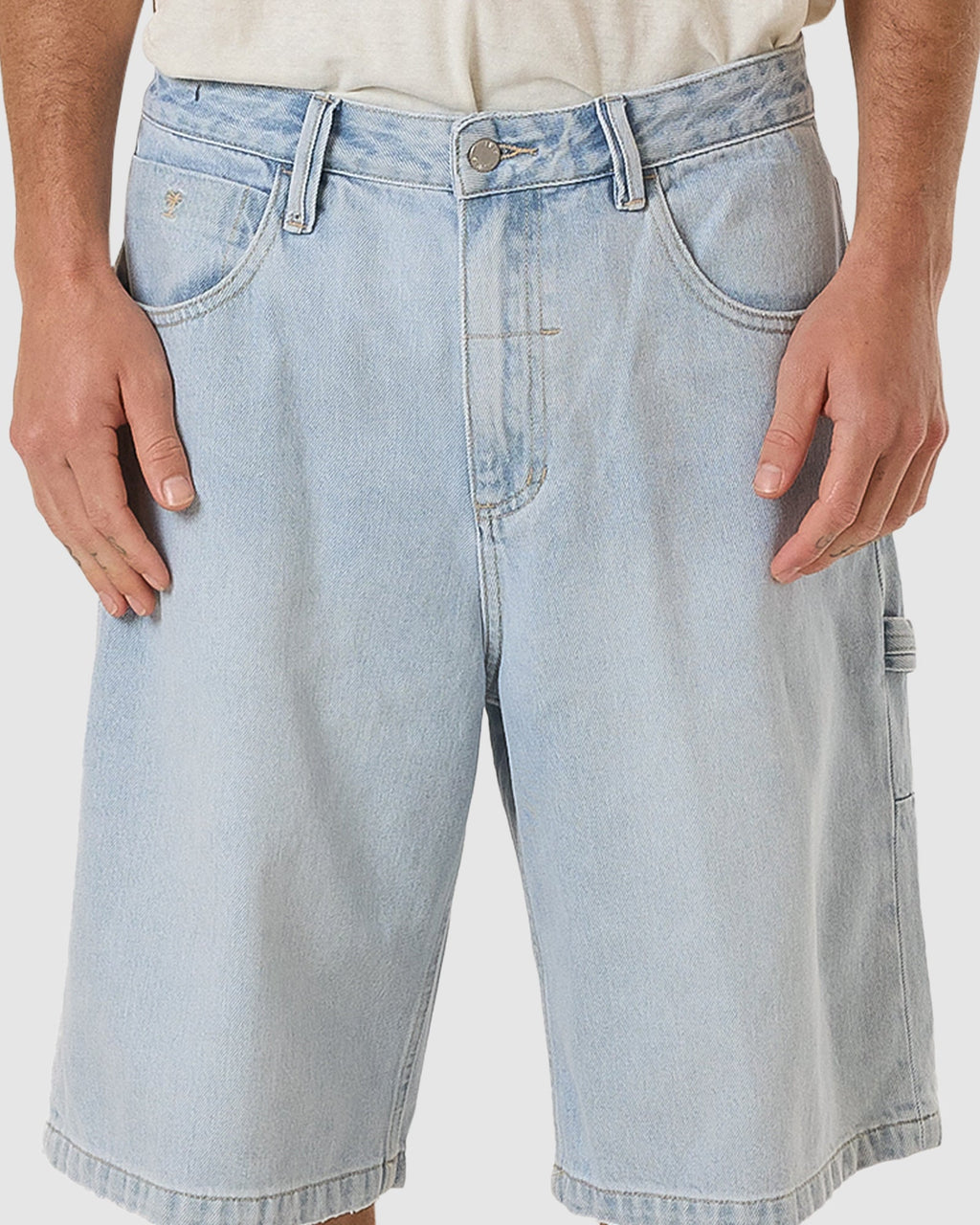 MENS BIG SLACKER DENIM SHORTS