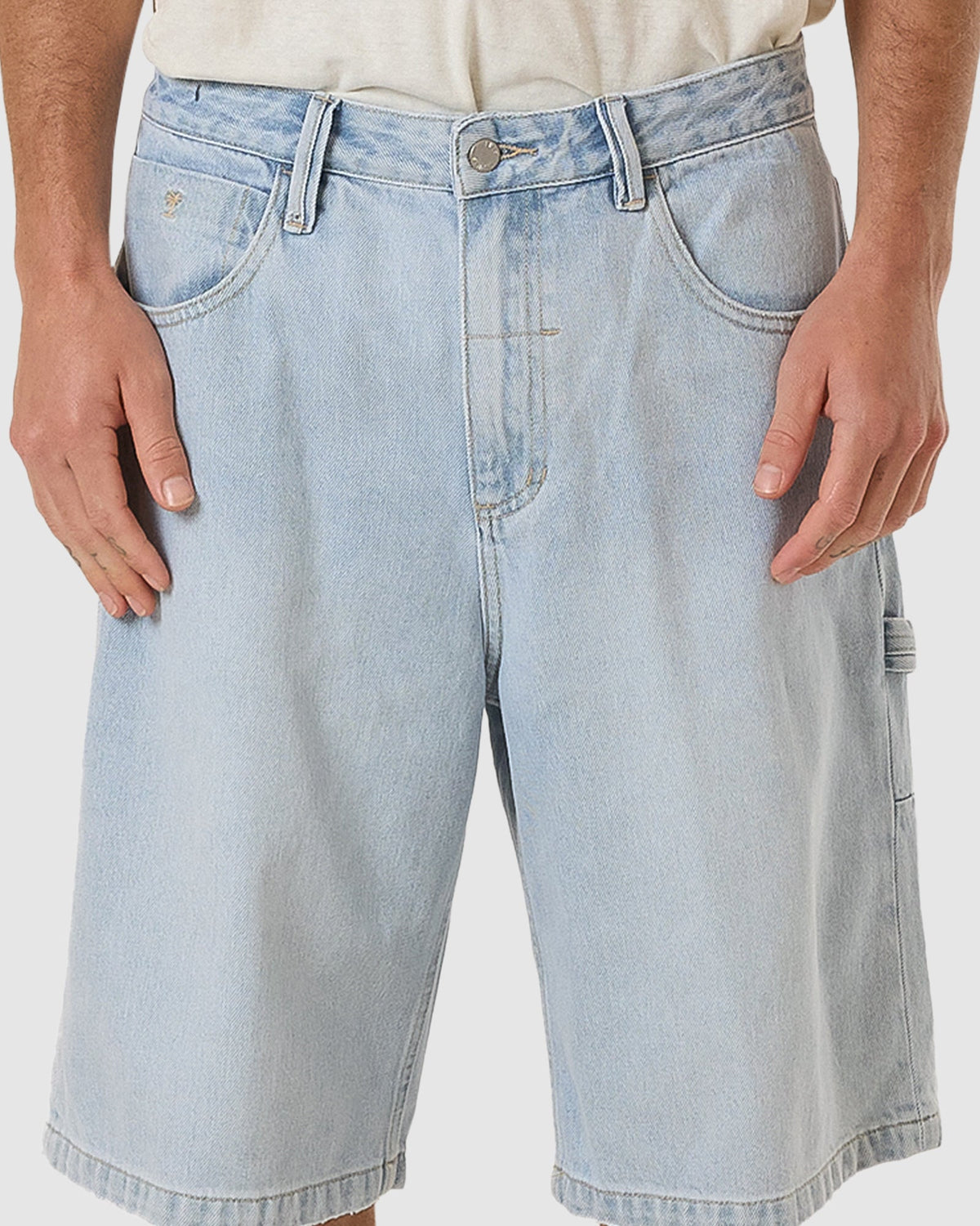 MENS BIG SLACKER DENIM SHORTS