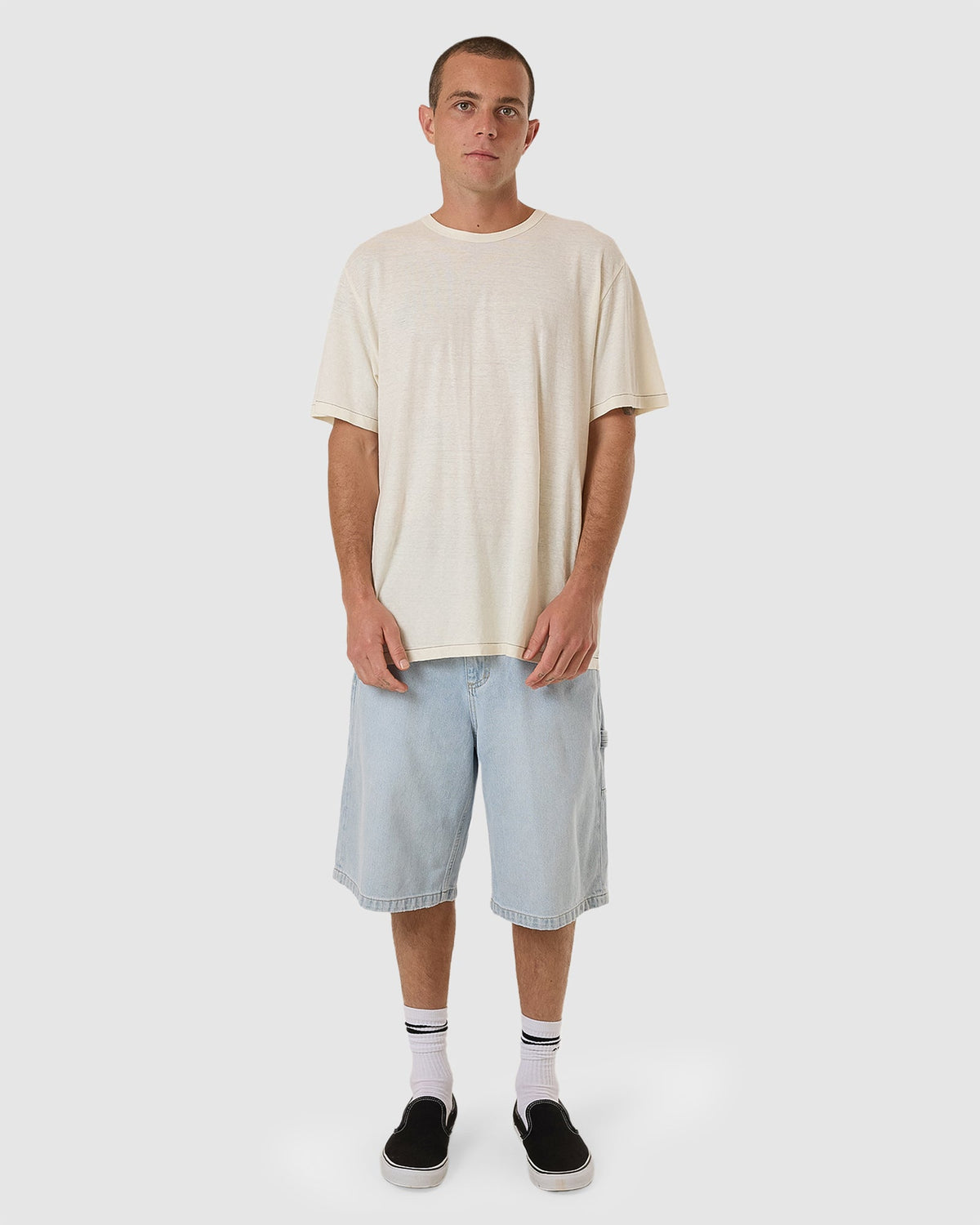 MENS BIG SLACKER DENIM SHORTS