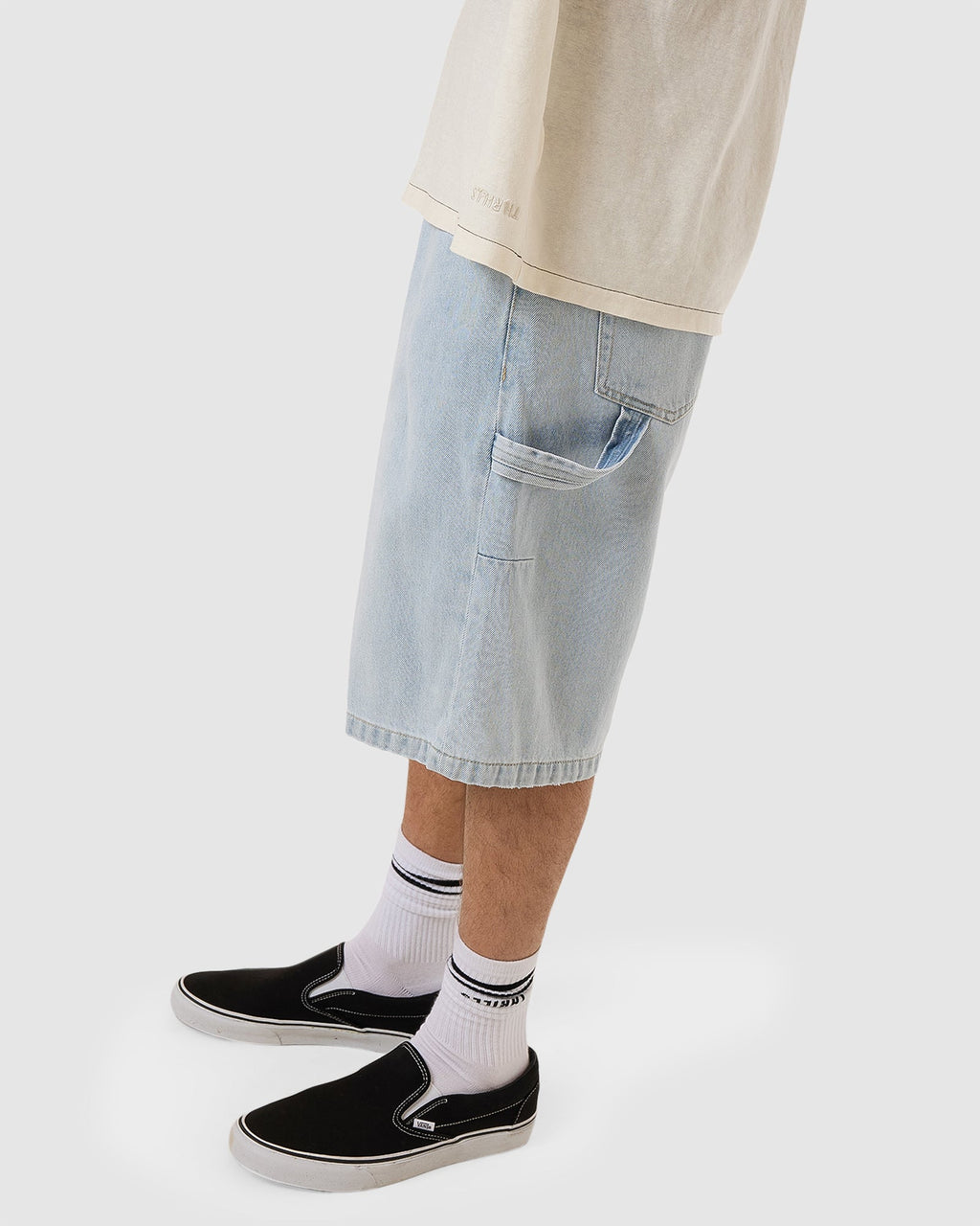 MENS BIG SLACKER DENIM SHORTS