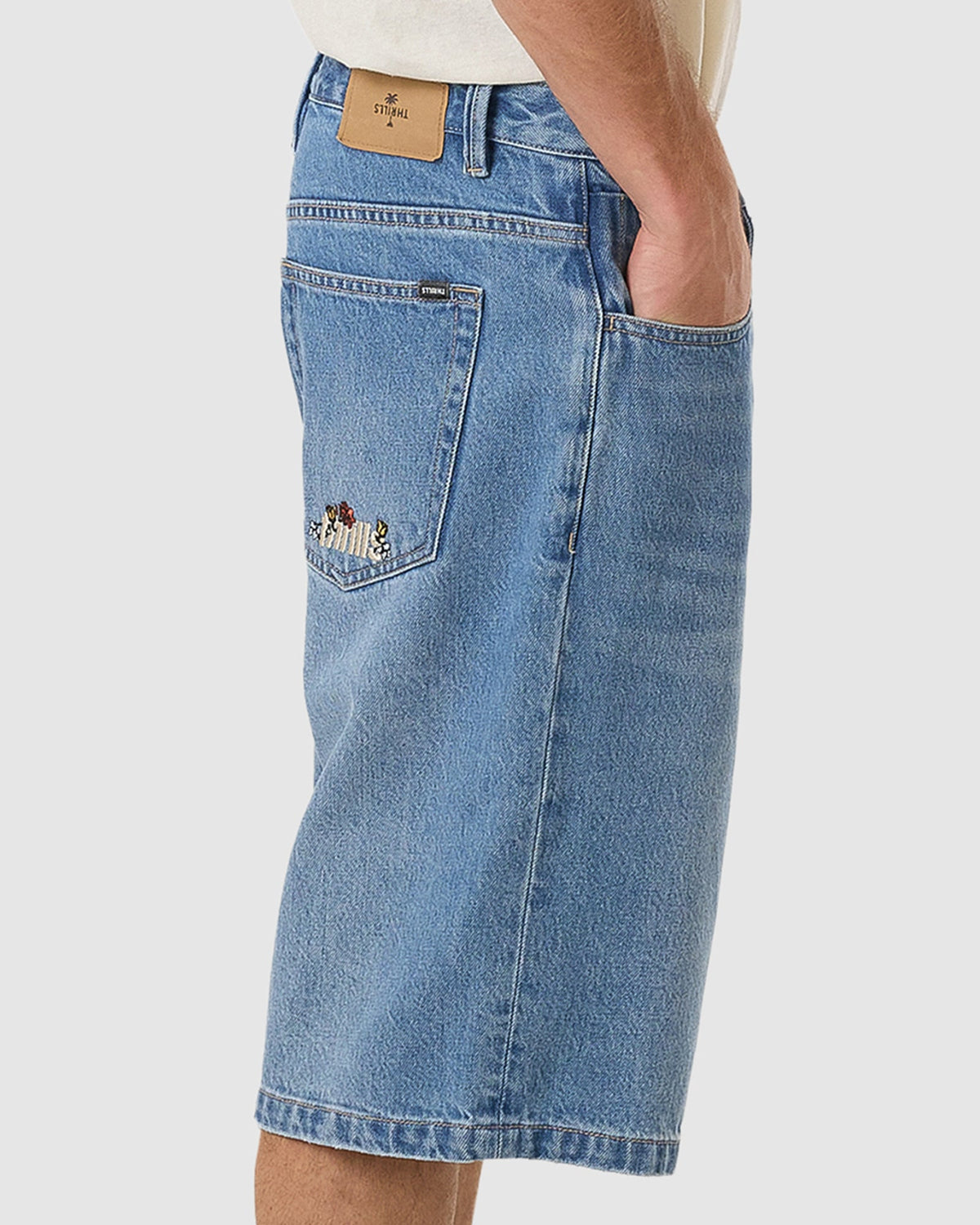 MENS BIG SLACKER DENIM SHORTS