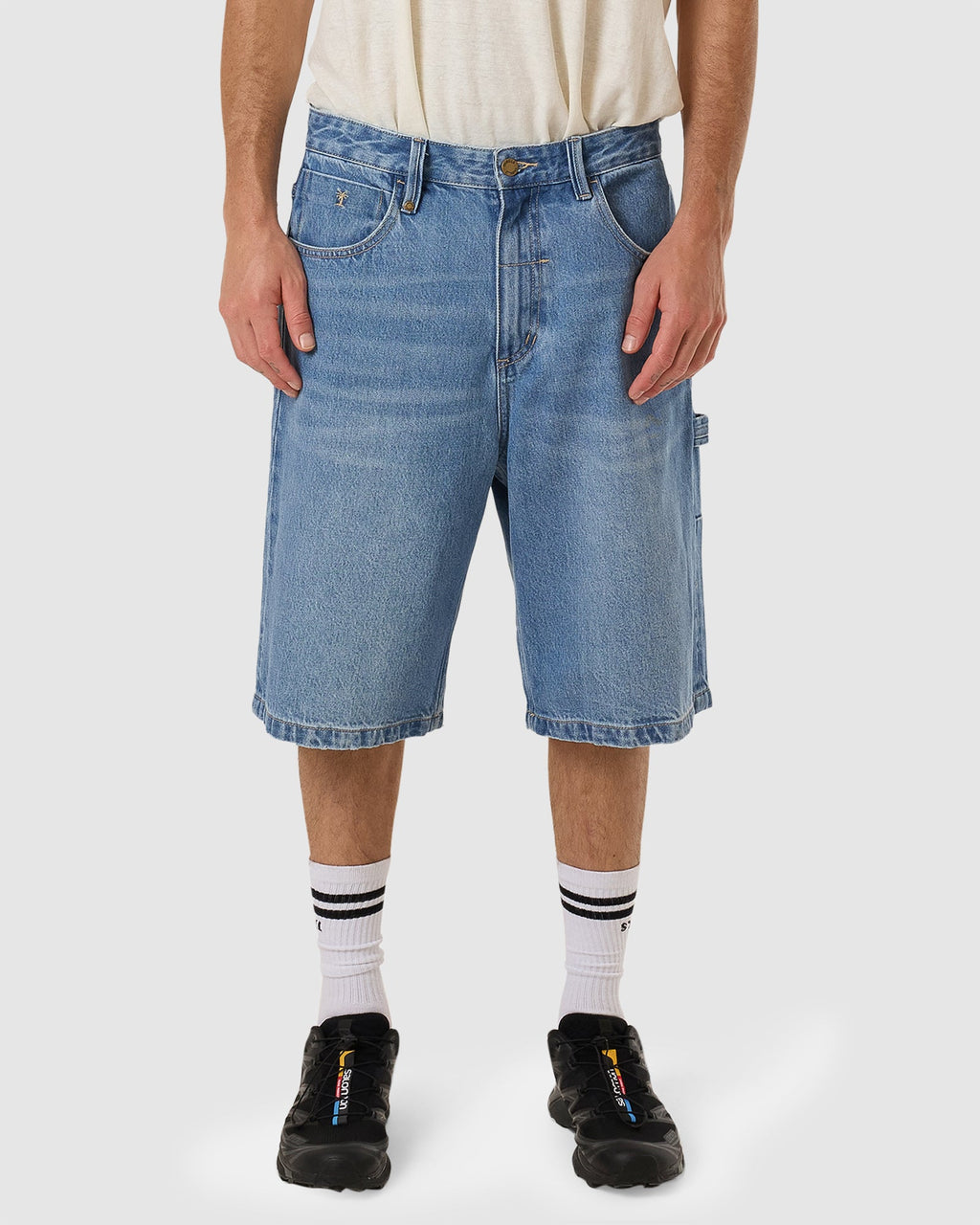 MENS BIG SLACKER DENIM SHORTS