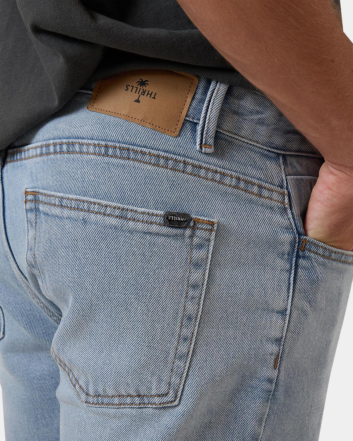 Mens Bones Denim Shorts