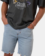 Mens Bones Denim Shorts