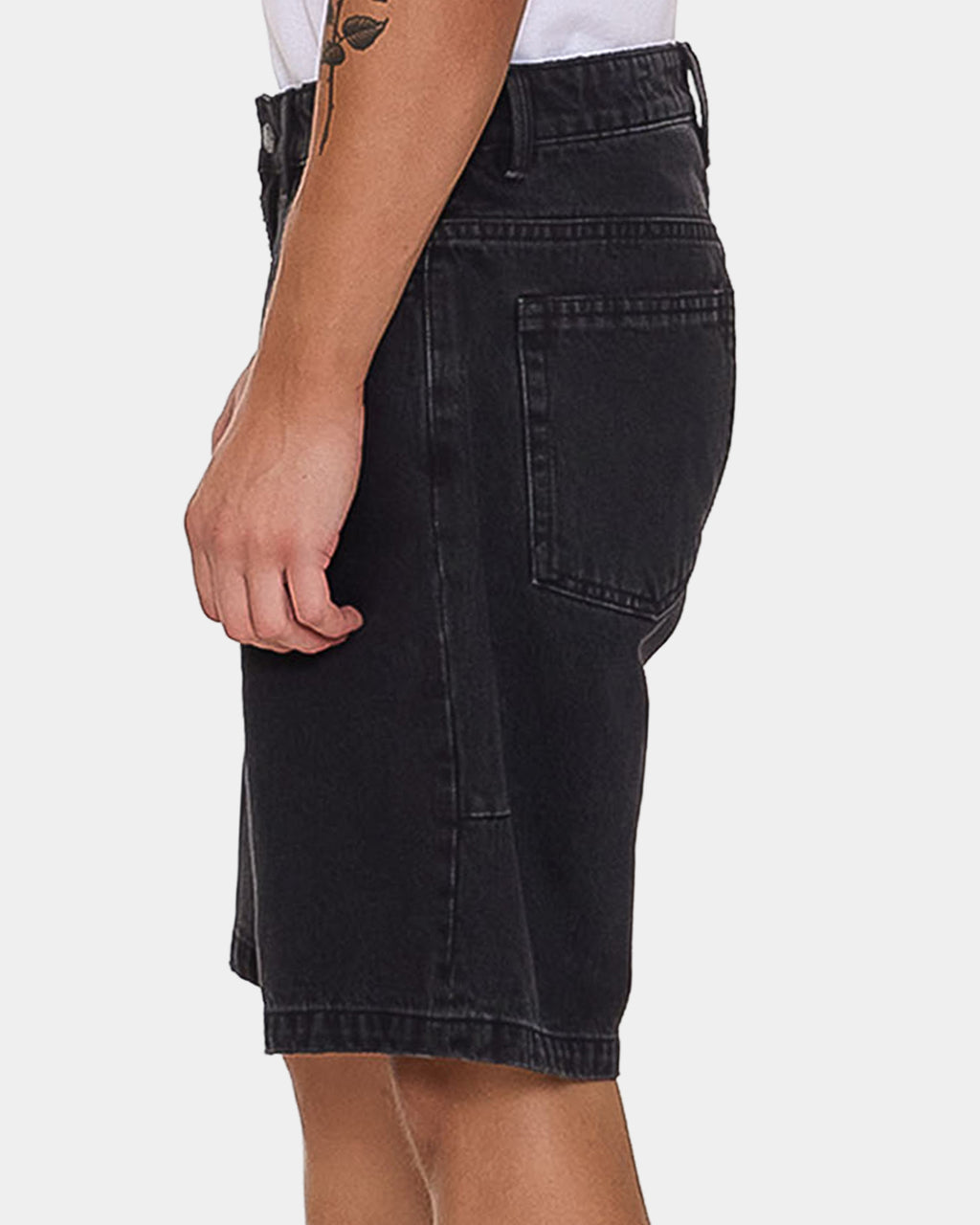 Mens Slacker Mid Denim Shorts