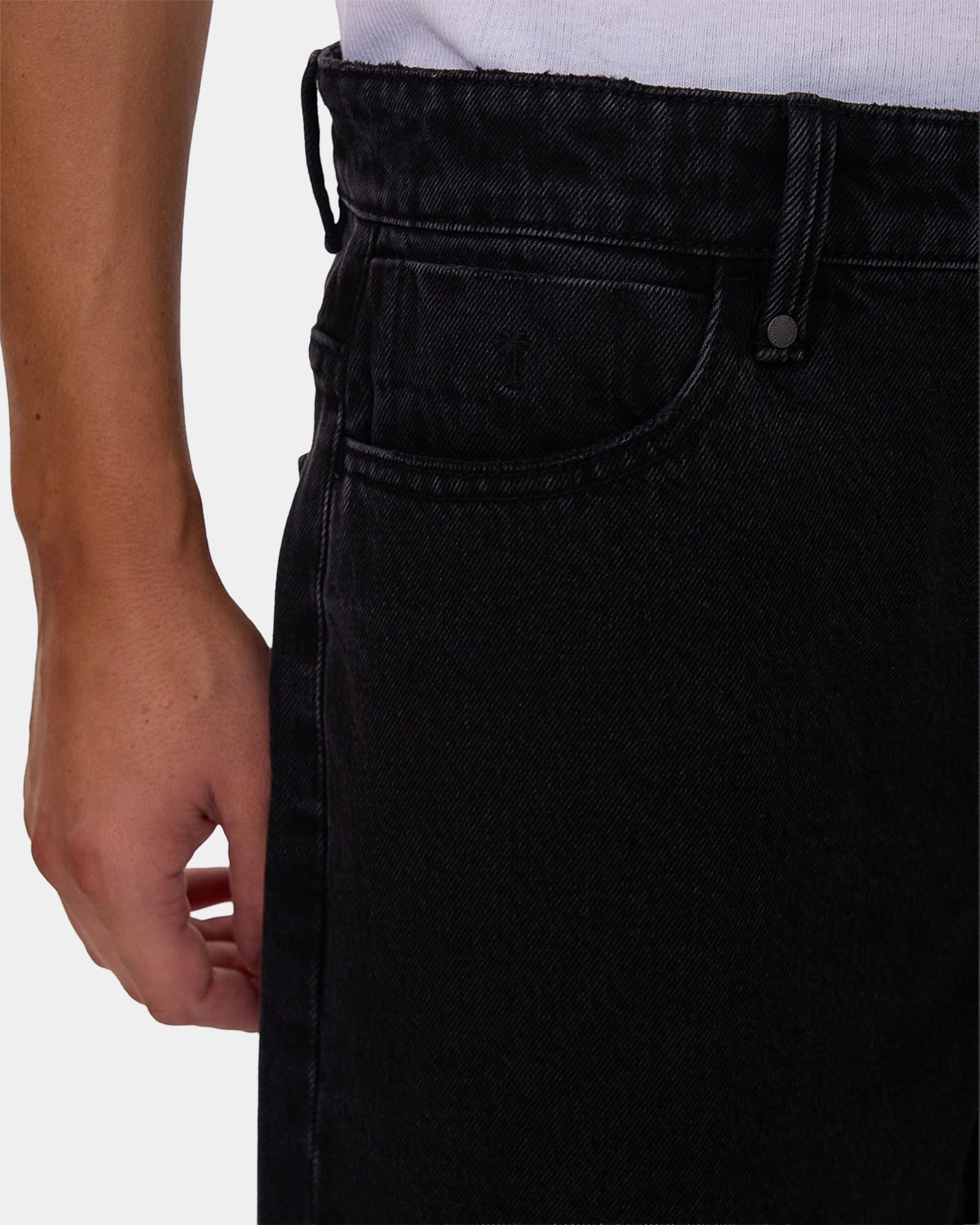Mens Slacker Mid Denim Shorts