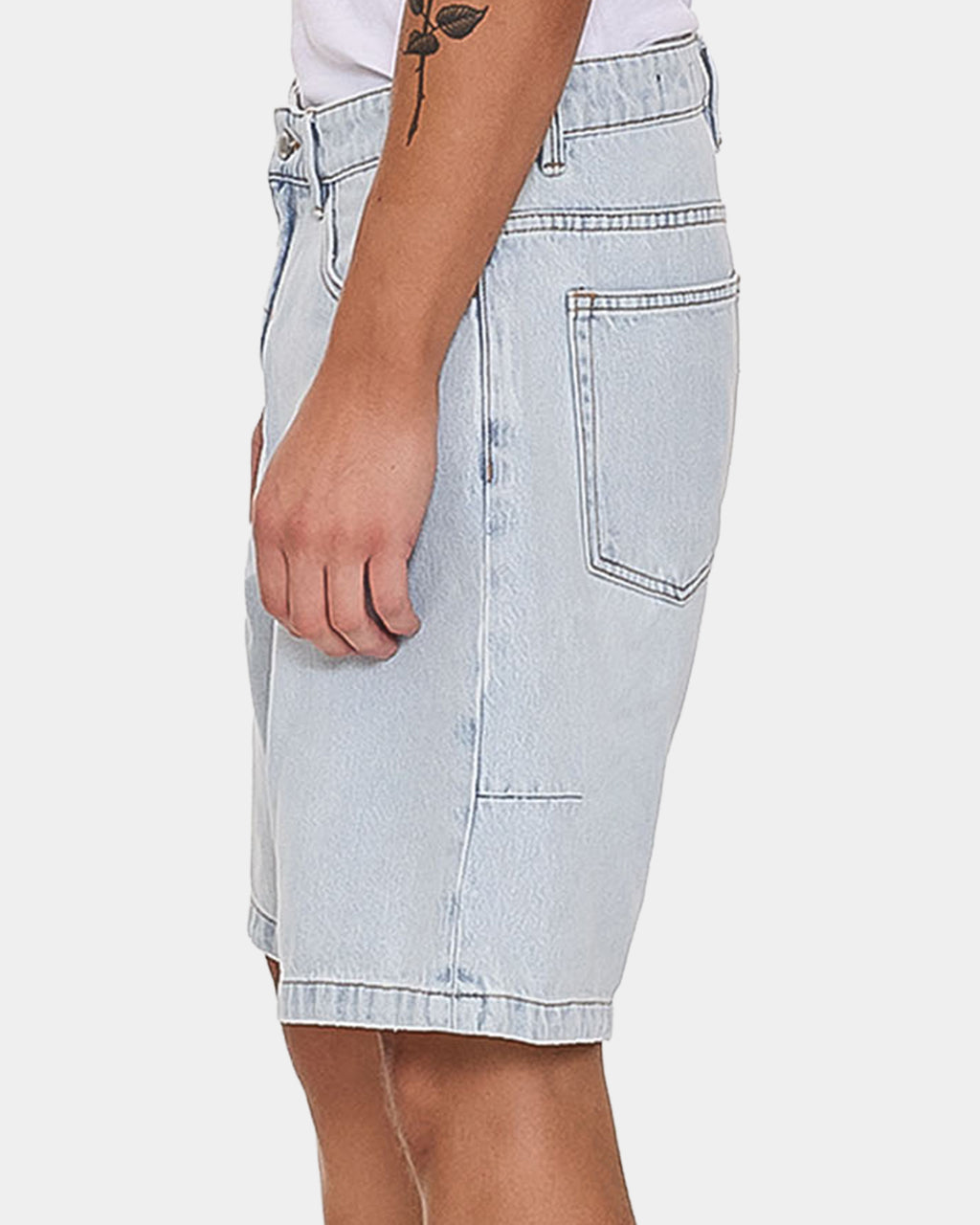 Mens Slacker Mid Denim Shorts