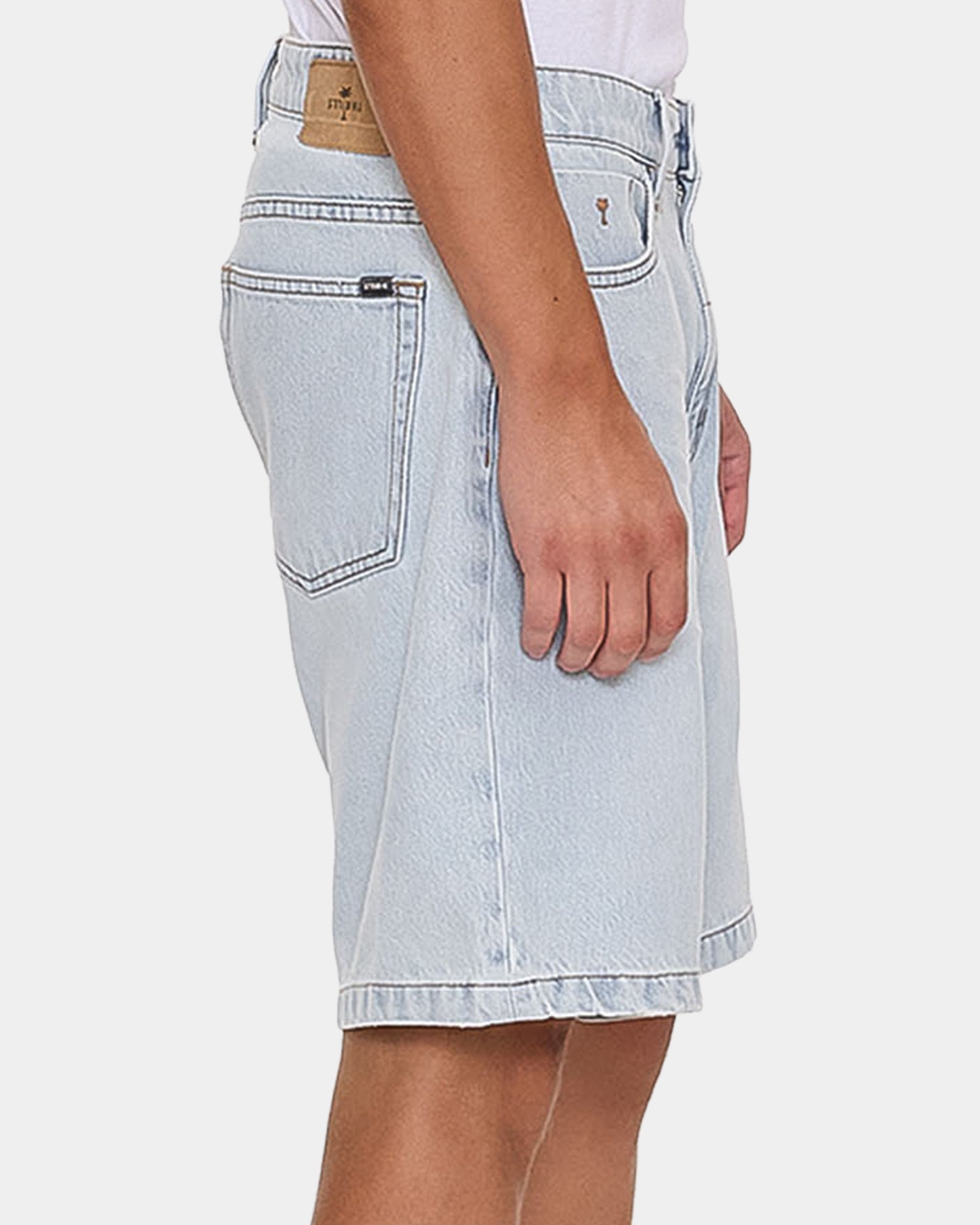 Mens Slacker Mid Denim Shorts