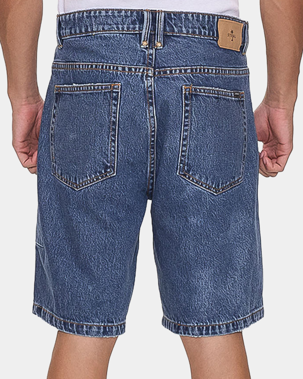 Mens Slacker Mid Denim Shorts