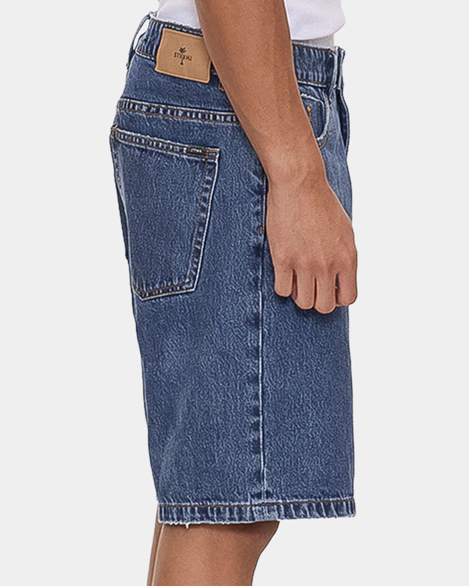 Mens Slacker Mid Denim Shorts