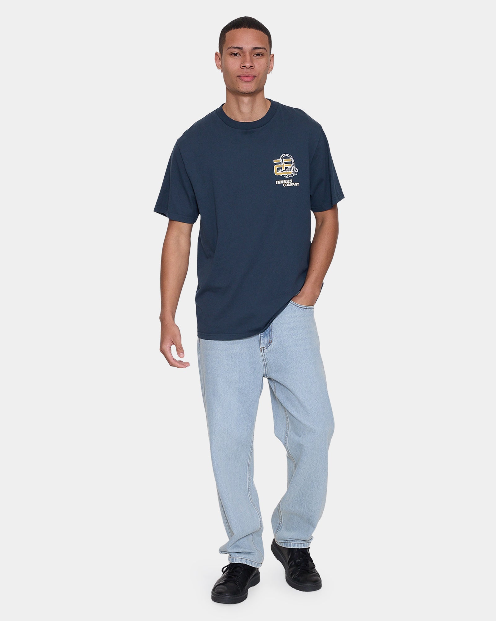 Mens Slacker Relaxed Denim Jeans