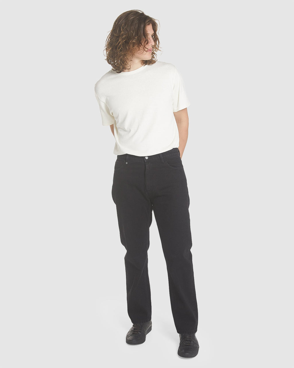 MENS STRAIGHT LINE DENIM JEANS