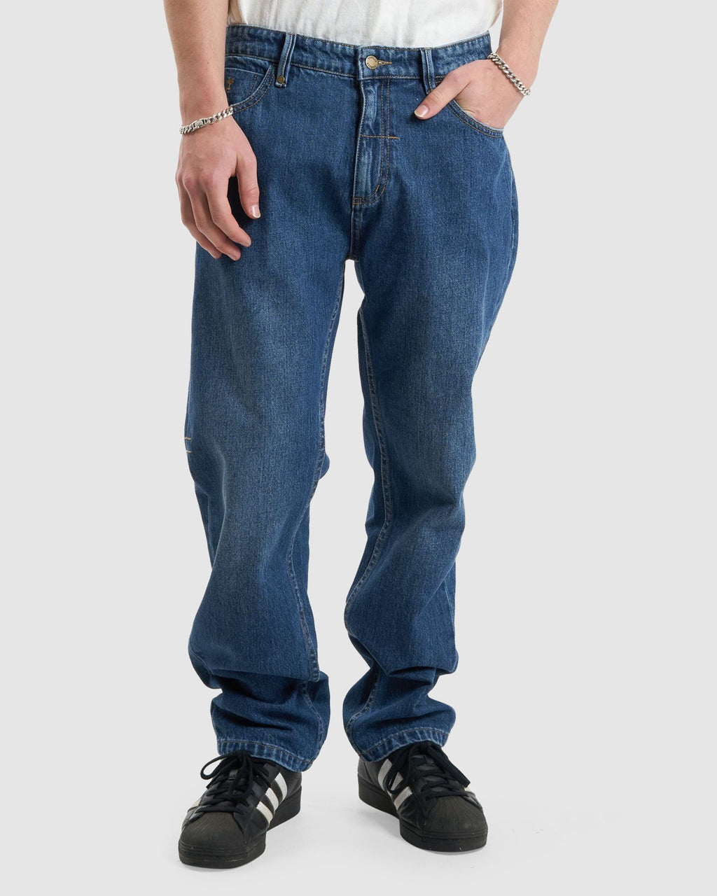 MENS STRAIGHT LINE DENIM JEANS