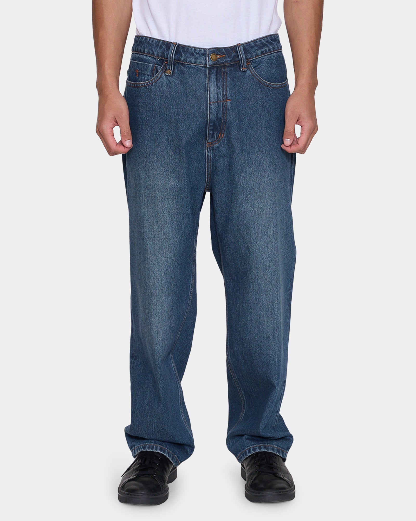 Buy Mens Mid Slacker Relaxed Long Denim Jeans by Thrills | Amazon Surf NZ