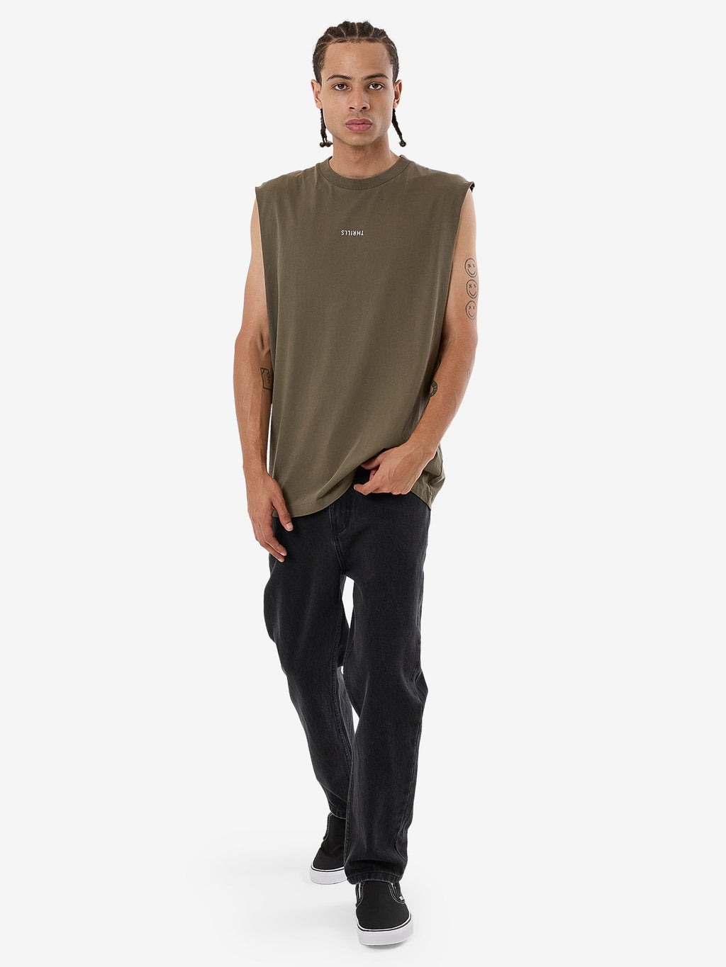 MENS MINIMAL THRILLS MERCH FIT TANK TOP