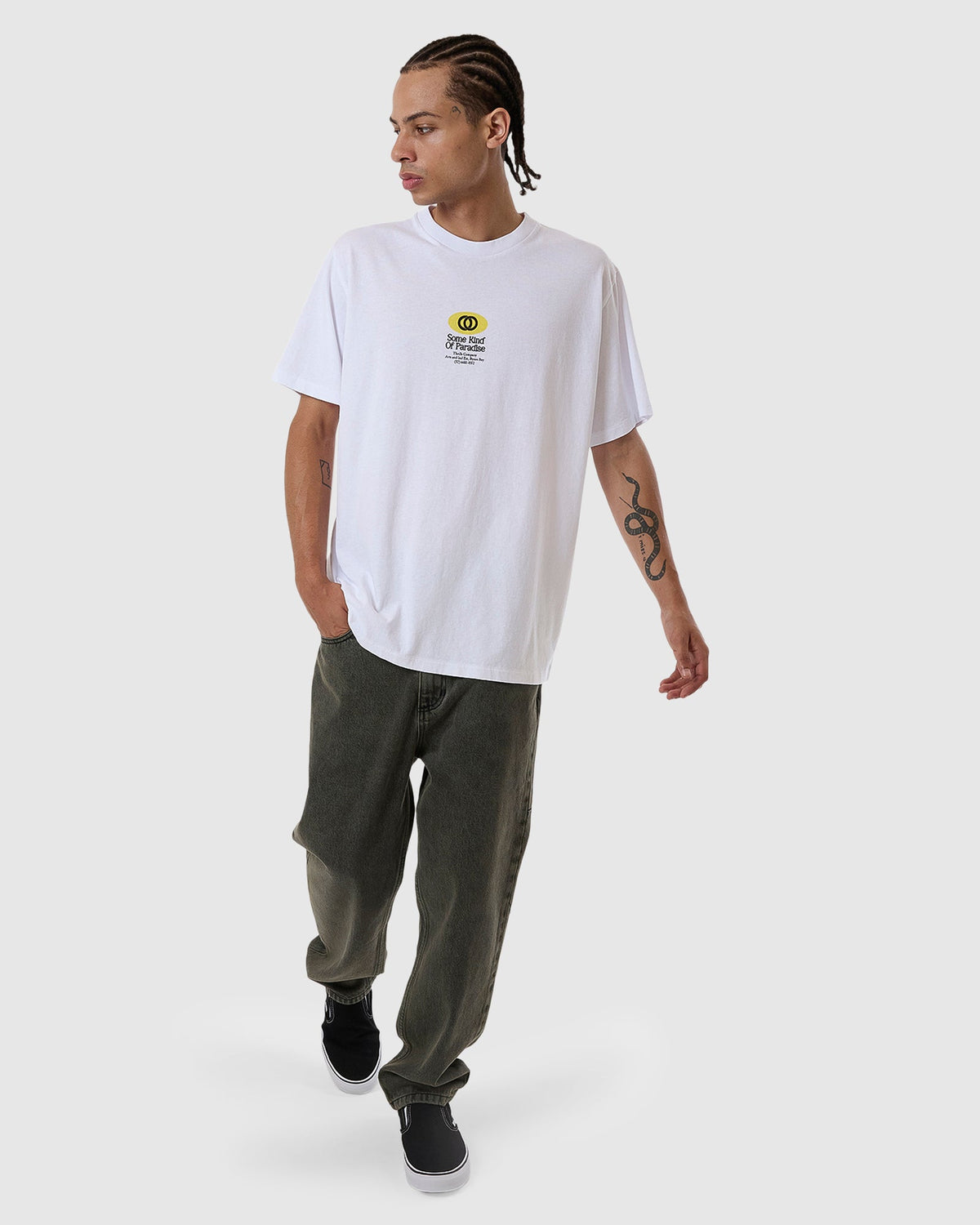 MENS WHERE WE ARE NOW MERCH FIT T-SHIRT