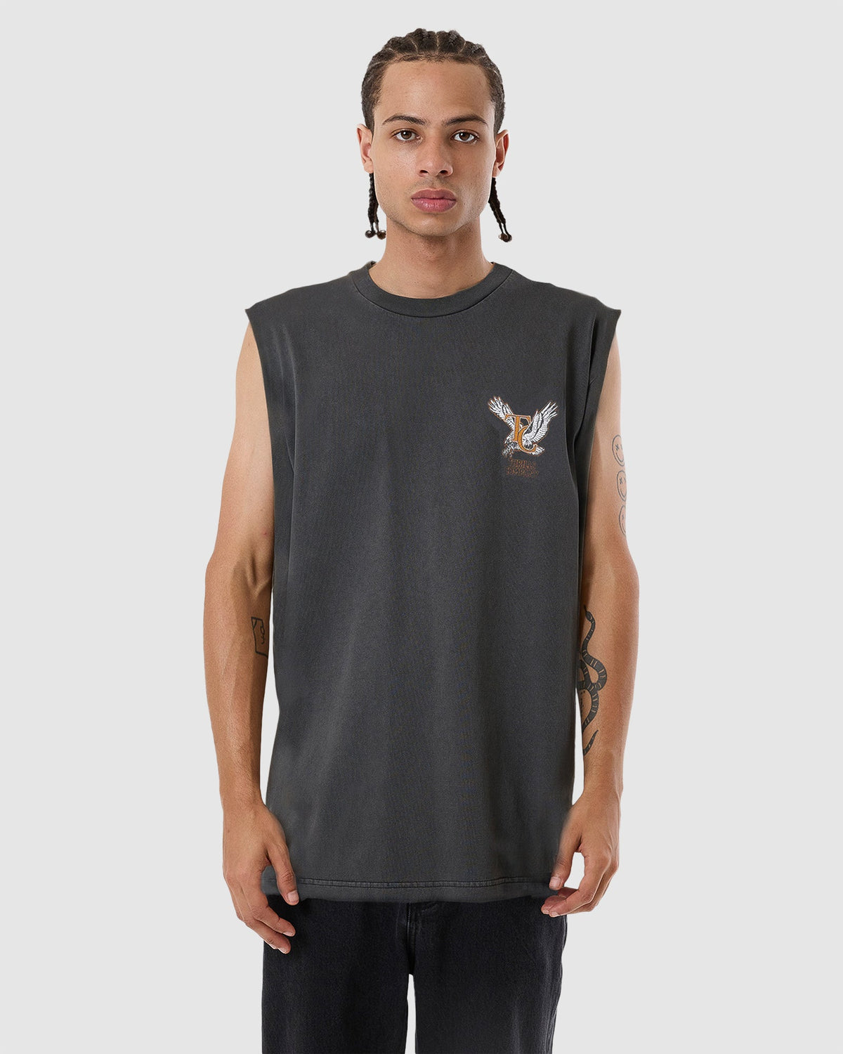 MENS TARGET EYES MERCH FIT TANK TOP