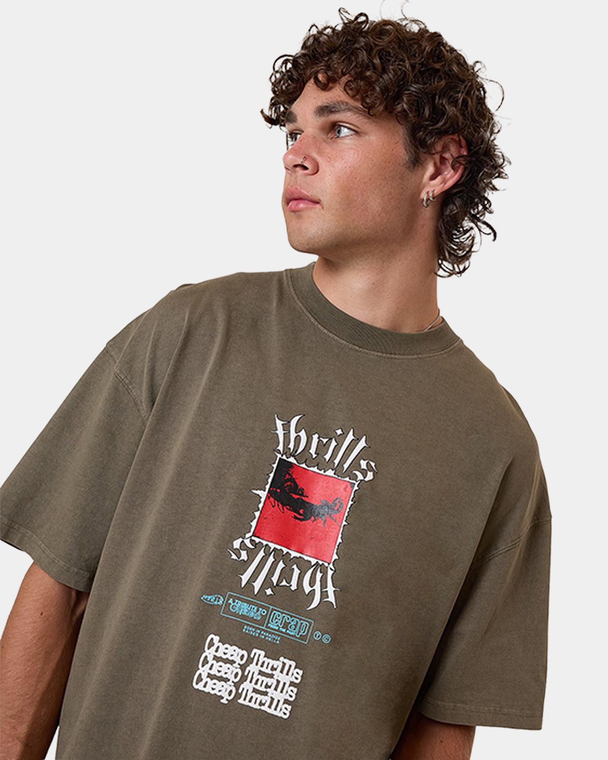 Mens Cheap Thrills Box Fit Oversized T-Shirt