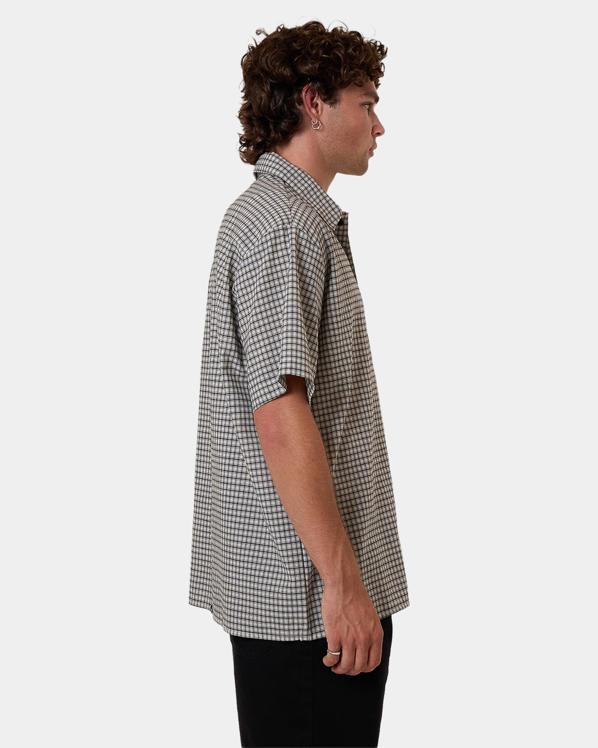 Mens Thrills Union Check Short Sleeve Shirt