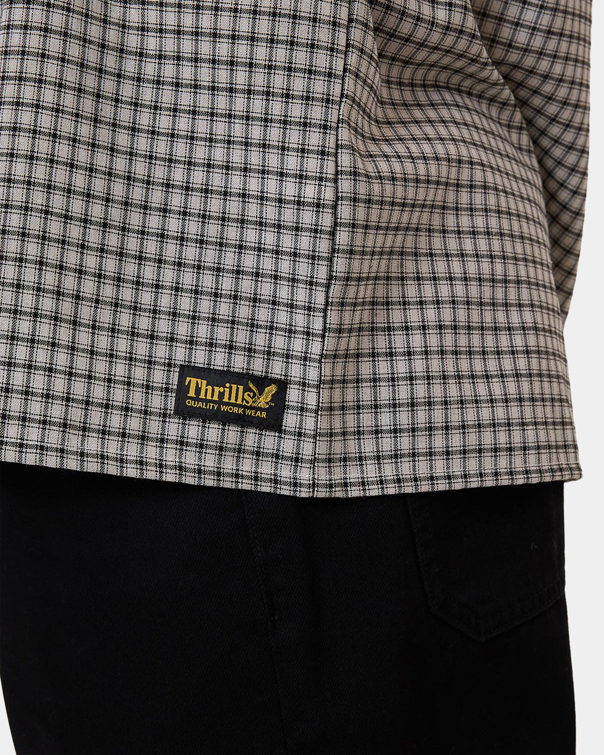 Mens Thrills Union Check Short Sleeve Shirt