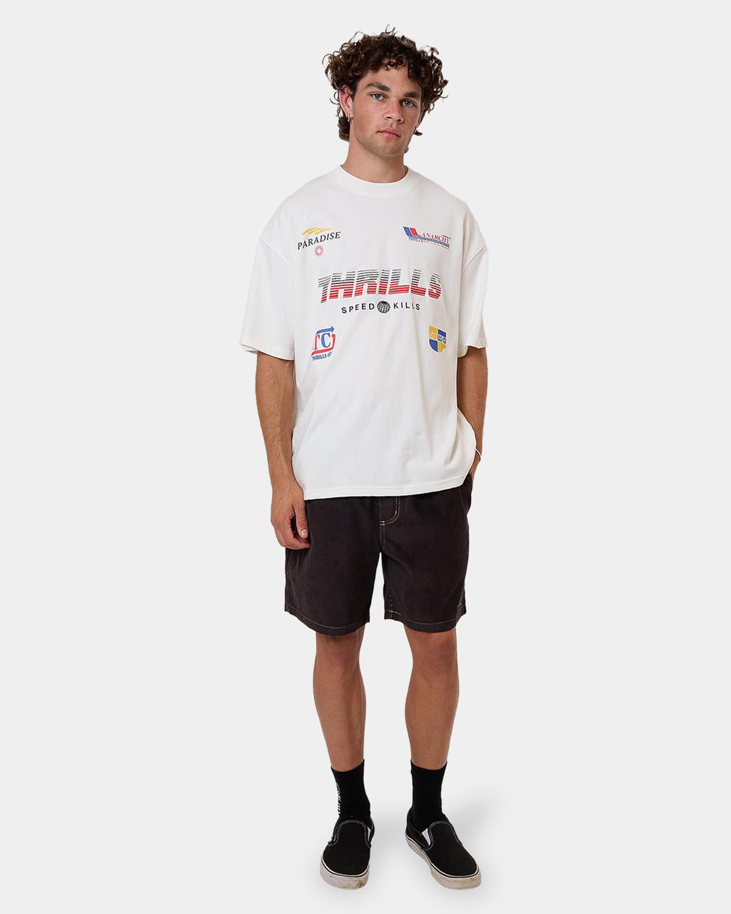 Mens Anarchy In Paradise Cord Shorts