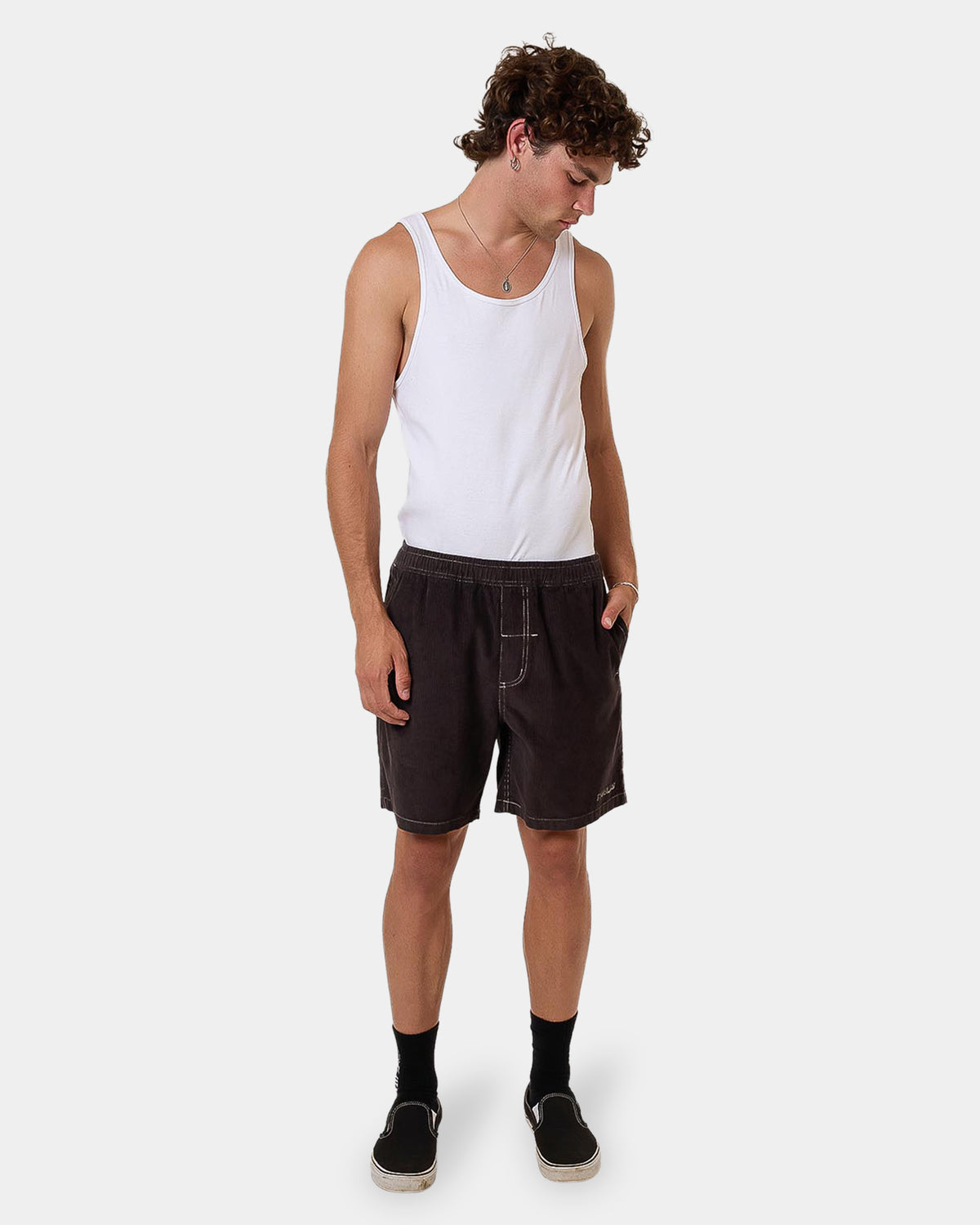 Mens Anarchy In Paradise Cord Shorts