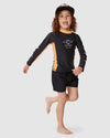 BOYS 2-7 SHRED TOWN LWA UPF LONG SLEEVE RASH VEST