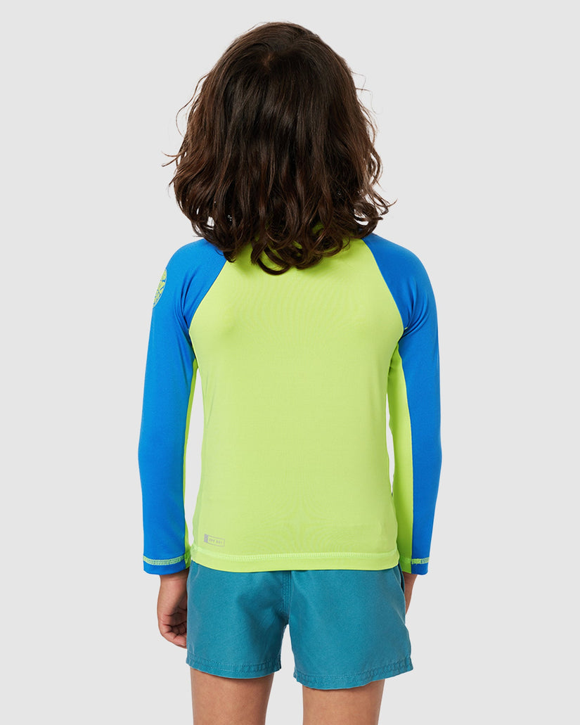 BOYS 2-7 SHOCK UPF LONG SLEEVE RASH VEST