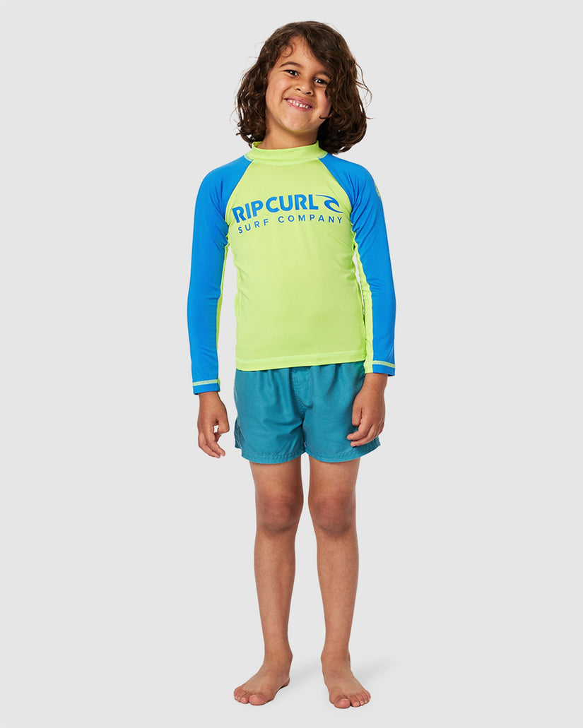 BOYS 2-7 SHOCK UPF LONG SLEEVE RASH VEST