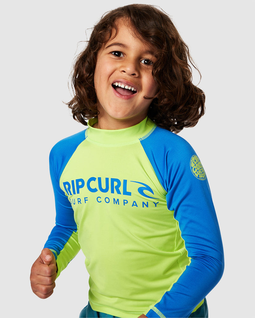 BOYS 2-7 SHOCK UPF LONG SLEEVE RASH VEST