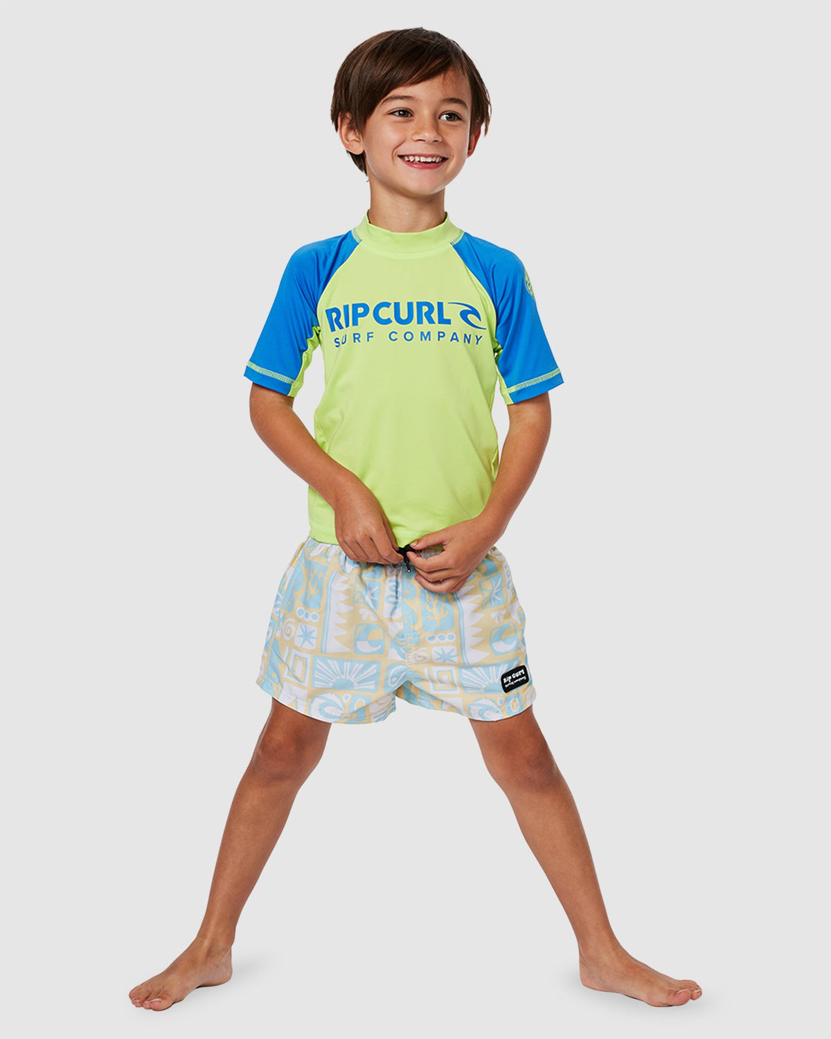 BOYS 2-7 SHOCK UPF SHORT SLEEVE RASH VEST